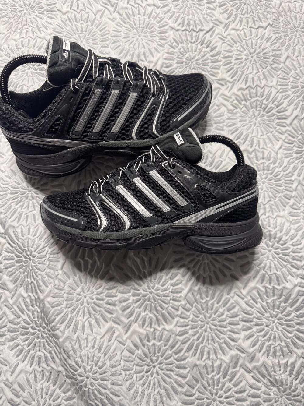 Adidas Adistar Control 5 Core Black Cloud White Carbon KI6150 Men's Size 6.5